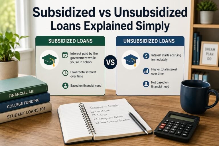Subsidized vs Unsubsidized Loans Explained Simply