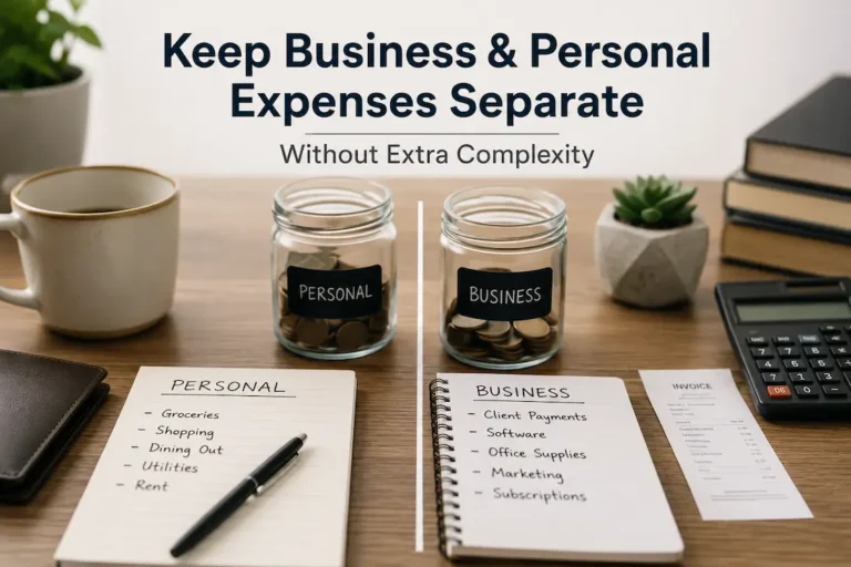 Keep Business and Personal Expenses Separate Without Extra Complexity