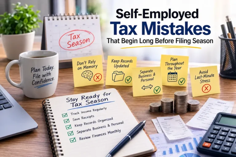 Self-Employed Tax Mistakes That Begin Long Before Filing Season