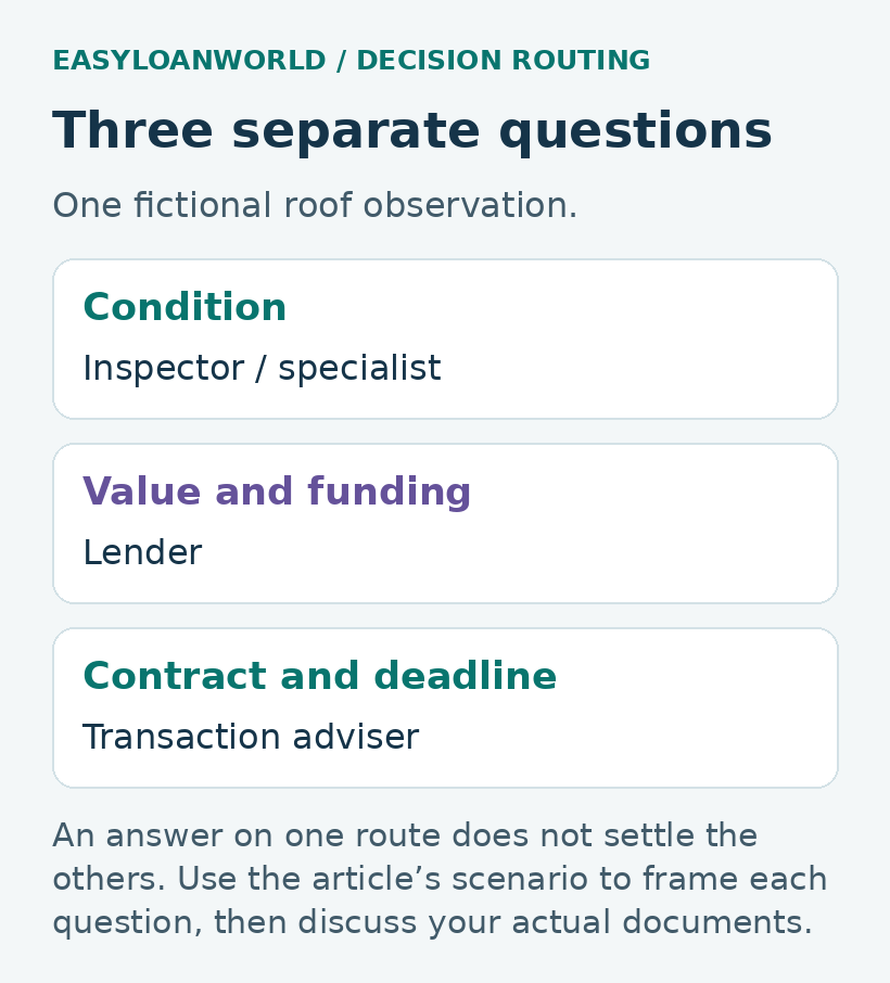 Three separate questions are grouped for three conversations.